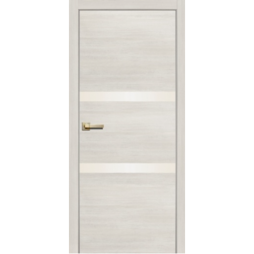 Дверь межкомнатная Сибирь Профиль Ла Стелла 2002 Ясень снежный, стекло белое